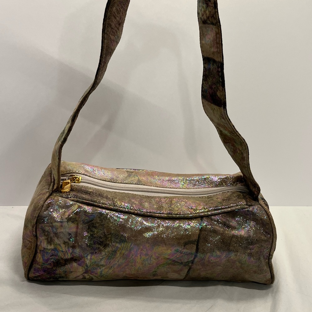 J.Renee Iridescent Shoulder Bag with Gold Accents